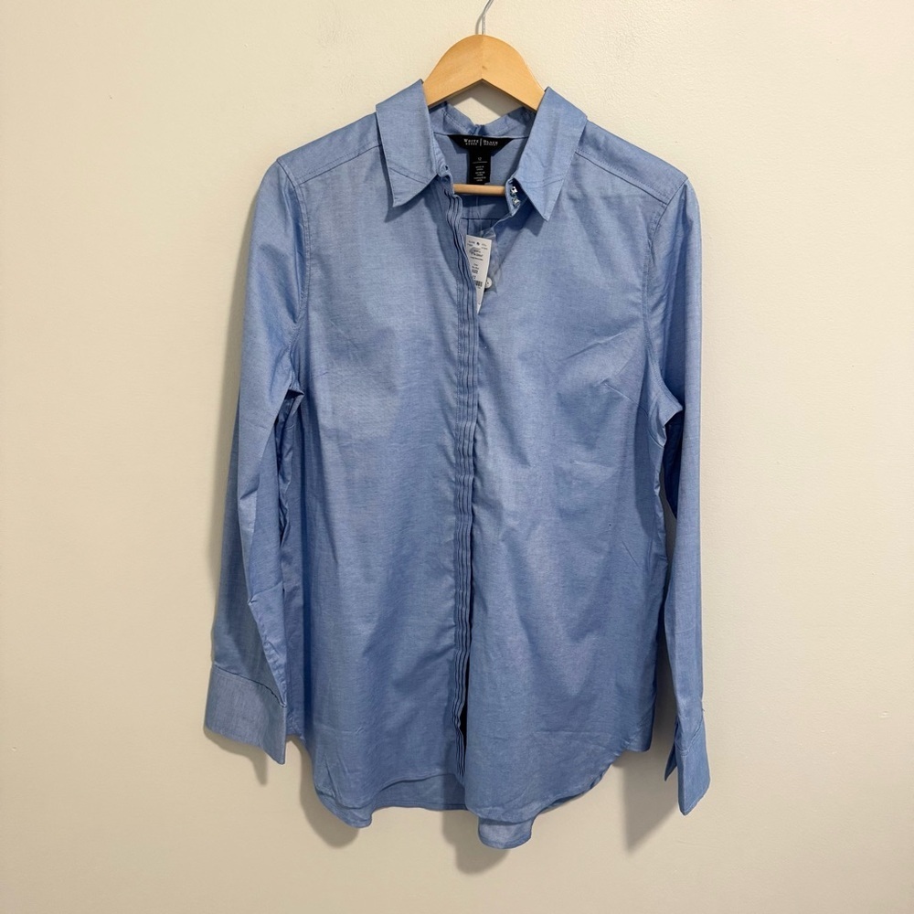 White House Black Market NWT Long Oxford Shirt